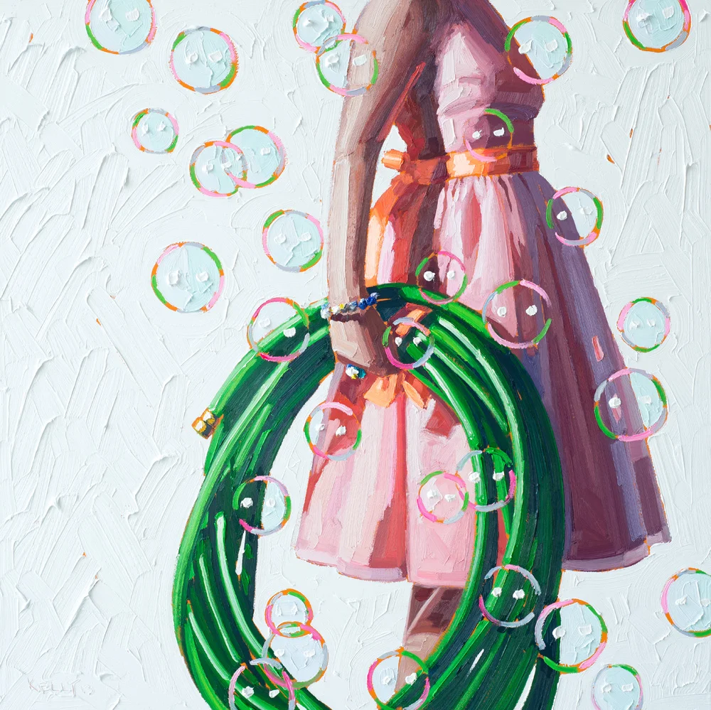 Kelly Reemtsen / Water Works, 2013 / oil on panel / 36 x 36 inches