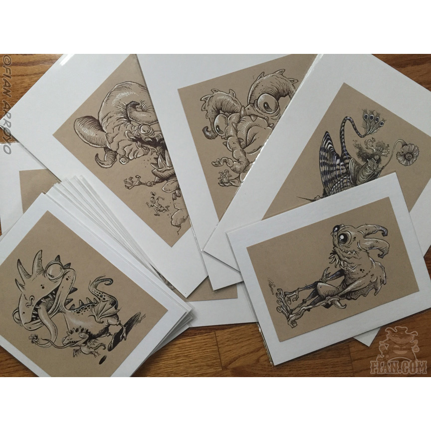 Various Original drawings. ©2016 Fian Arroyo