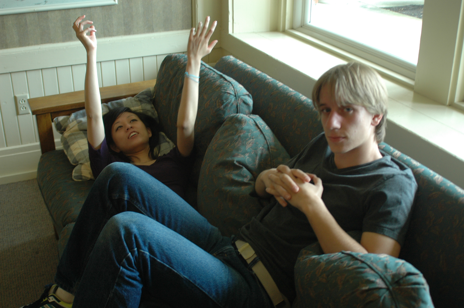 Joyce was singing some kind of song here.