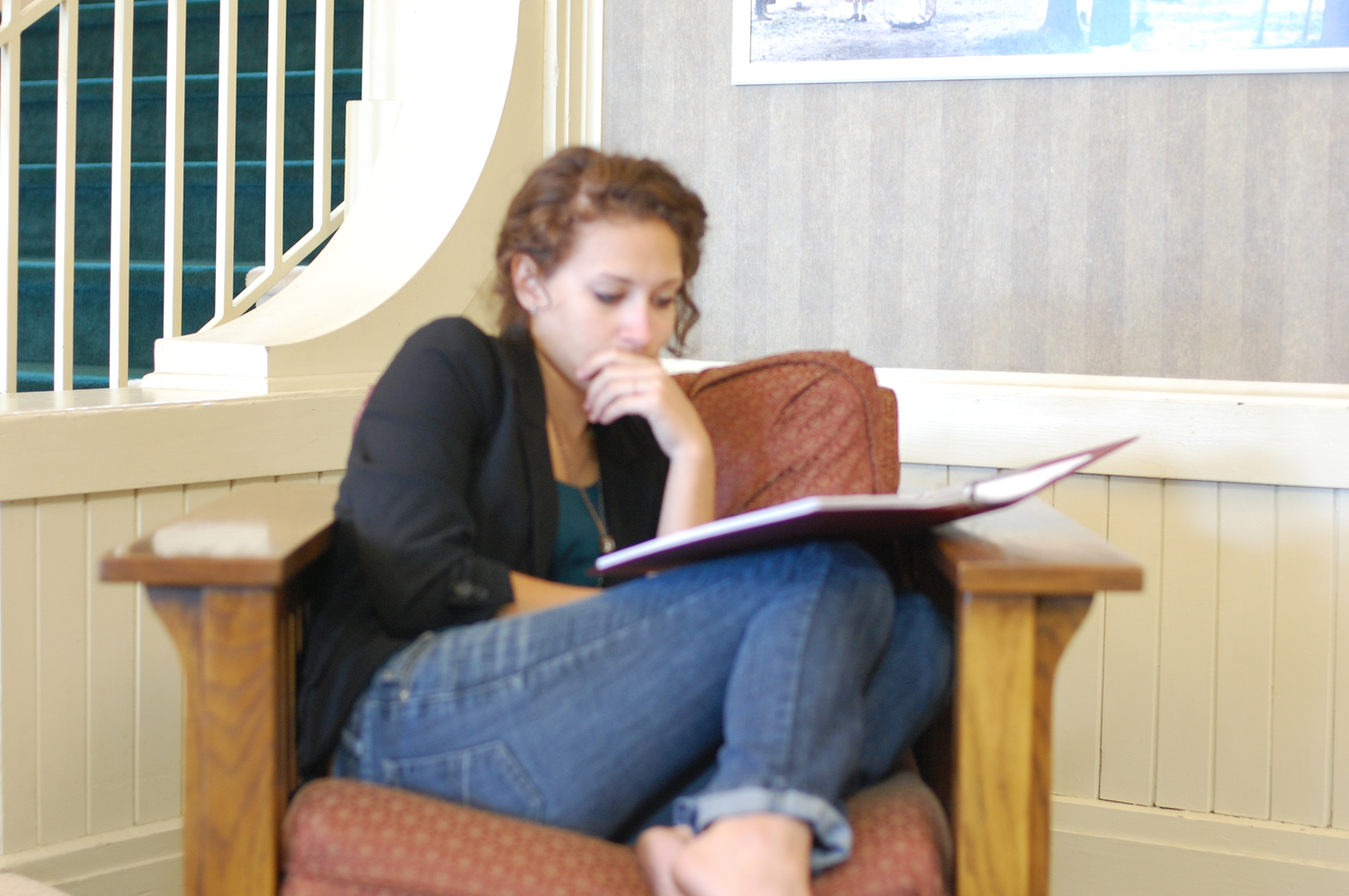 Studying the production book to see what comes next.
