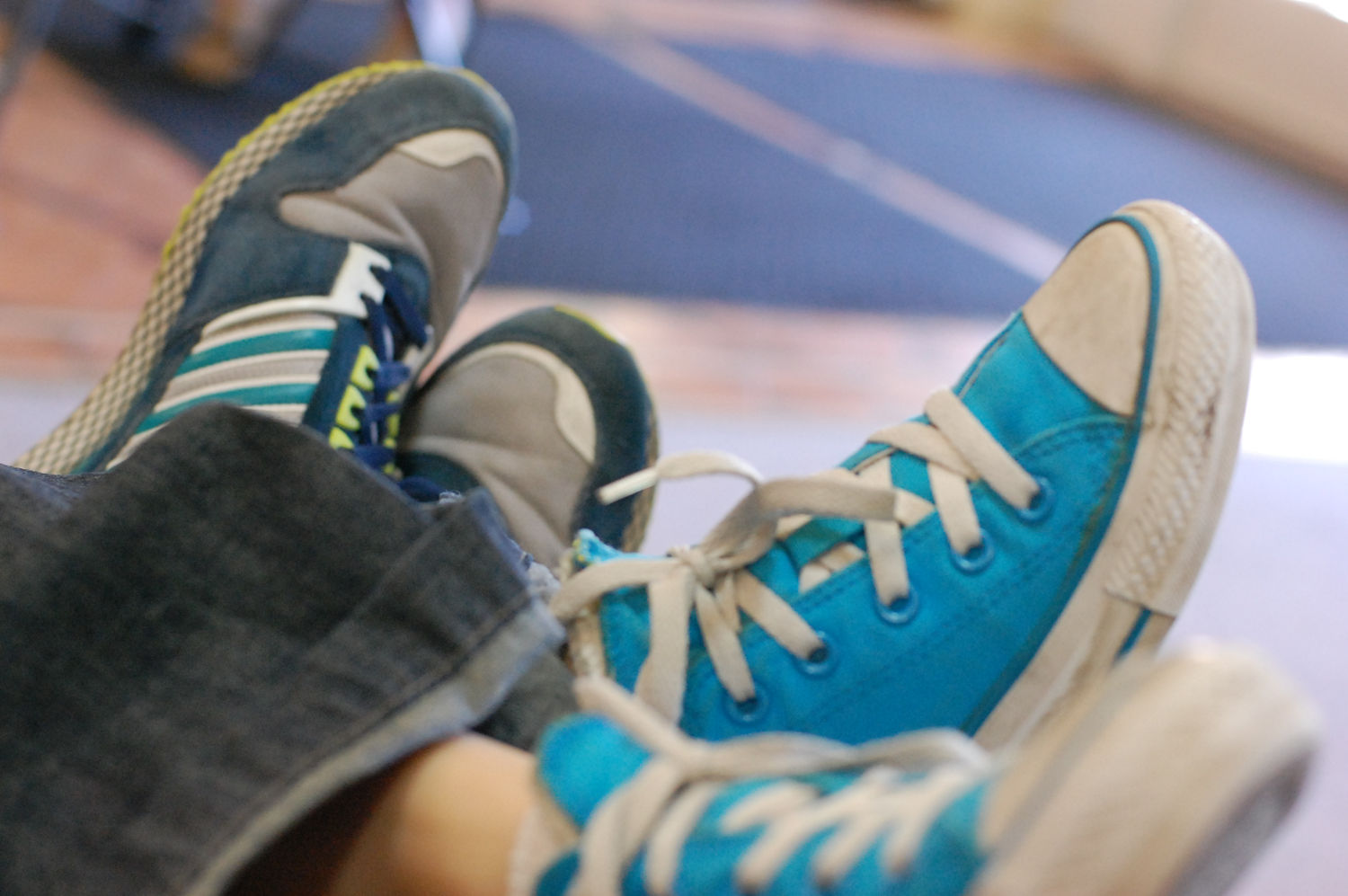 These shoes belong to Joyce and Josh.