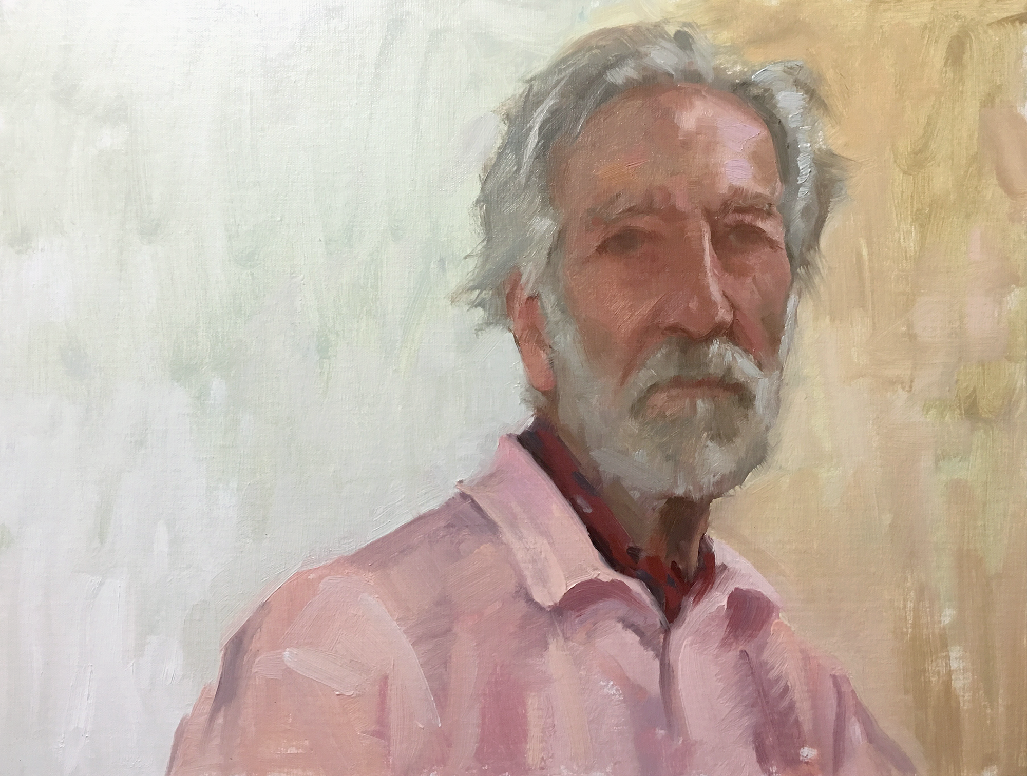 Captain John, 18 x 14 inches, Oil on linen
