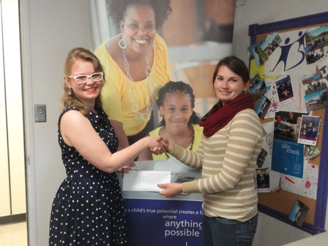 QAAW summer student Ally Loiselle (left) and Mentoring Coordinator of Big Brothers Big Sisters of the Annapolis Valley Jessica Atwell (right)