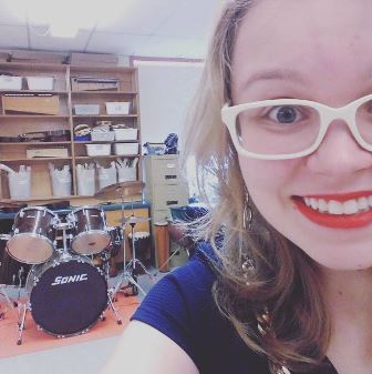 A quick selfie in the music room at Brooklyn District Elementary School!