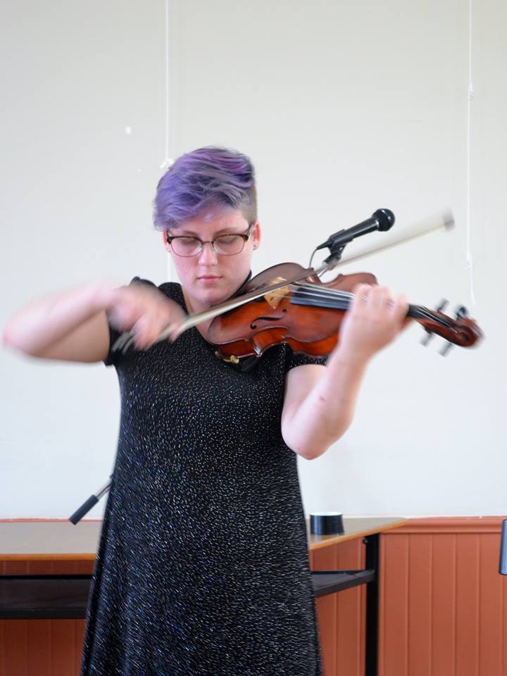 A picture of me from last summer. Unfortunately, I'm no longer purple :(