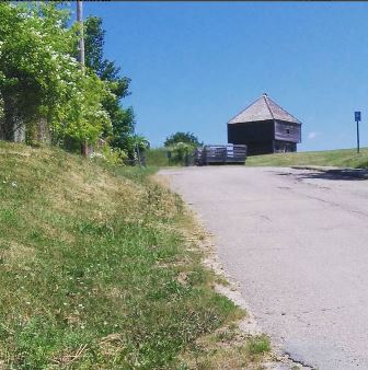 I snapped this photo of Fort Edward when walking to my car after our camp planning meeting this morning; it truly is a beautiful day!