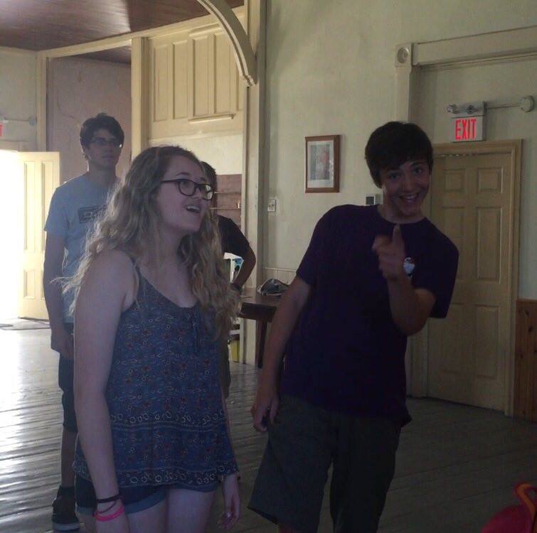 Our Danny and Sandy singing Summer Nights! (Someone caught me taking the picture)