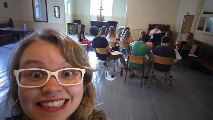 I tend to get excited and take silly photos during song rehearsal; everyone just sounds so good!