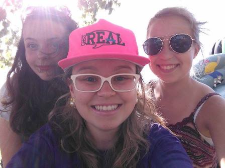Becky, me, and Claire down on the waterfront yesterday!