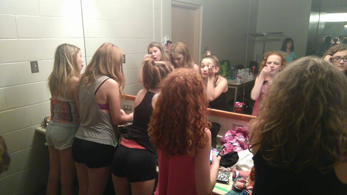Getting ready for Friday's showcase!