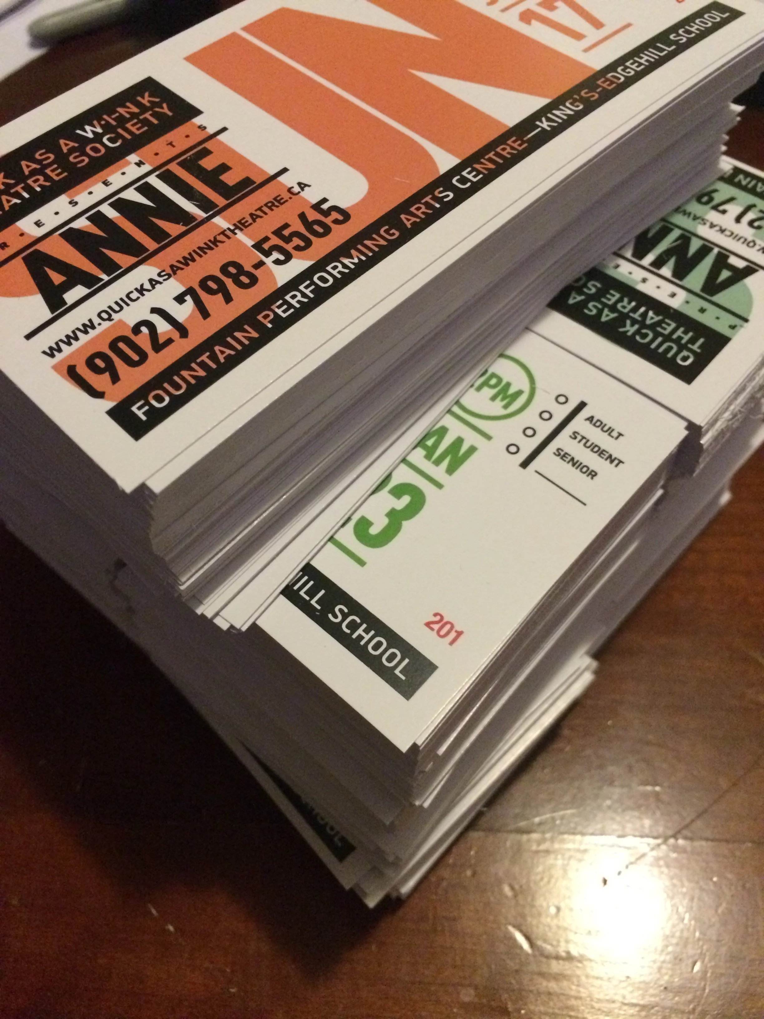Annie Tickets.JPG