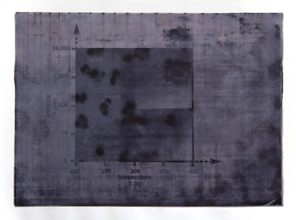  Critical Point (1), screen print, 44in x 30in, 2013 