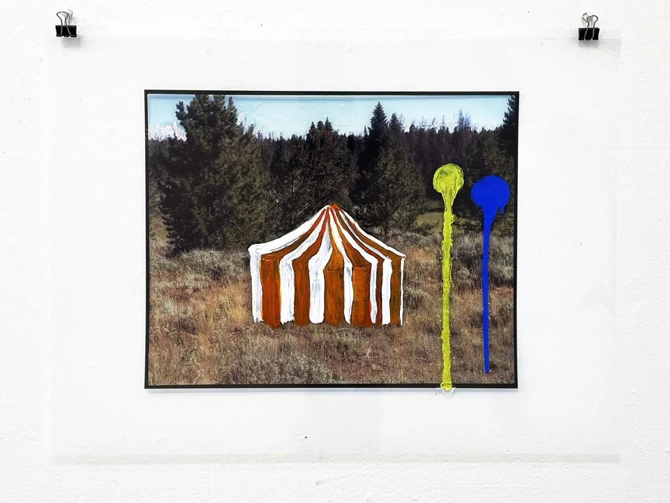  circus  All images are archival inkjet prints on phototransparency with oil paint. 17” x 22” each. 