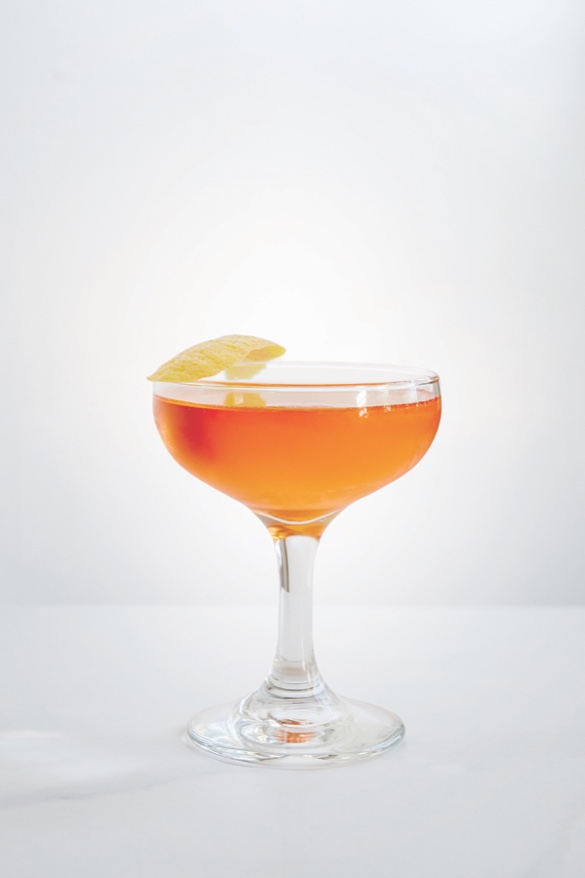 THE JOSHUA TREE 1 oz Chareau 1 oz Tequila 1 oz Aperol Stir over ice and strain into coupe. Garnish with Lemon twist.