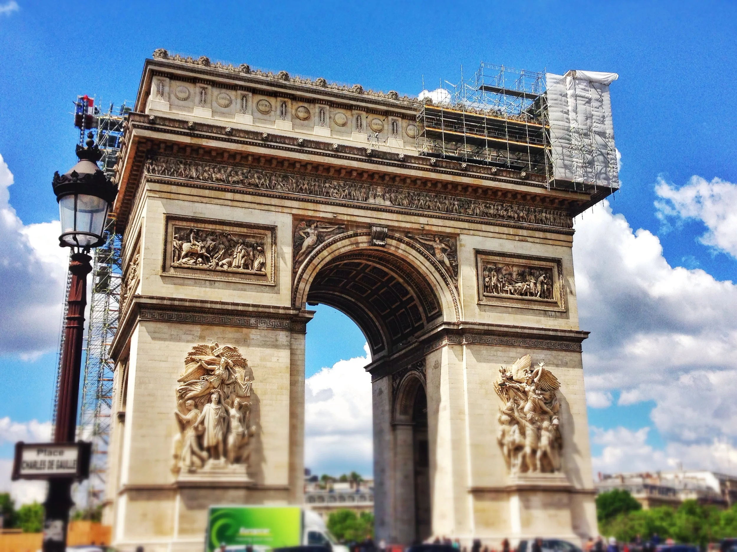 The Arc with shackles everywhere. Taken with iPhone 5