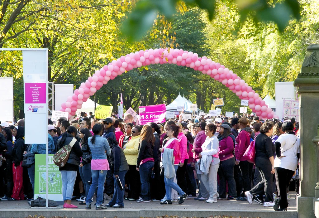 Making Strides Against Breast Cancer--Central Park, American Cancer Society, NYC.