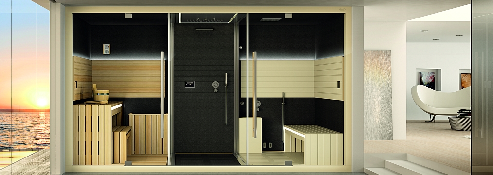Modular Home Spa from Jacuzzi This home spa has everything you want to banish the cold. If this cold trend continues much longer I may forgo the next 10 years of tropical vacations for one of these!