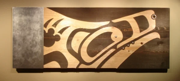" As a Caucasian artist inspired by First Nation's art and contemporary design, my goal is to present abstract images asking the viewer what they symbolize. Hopefully, every individual will see something different." Geoff Ross
