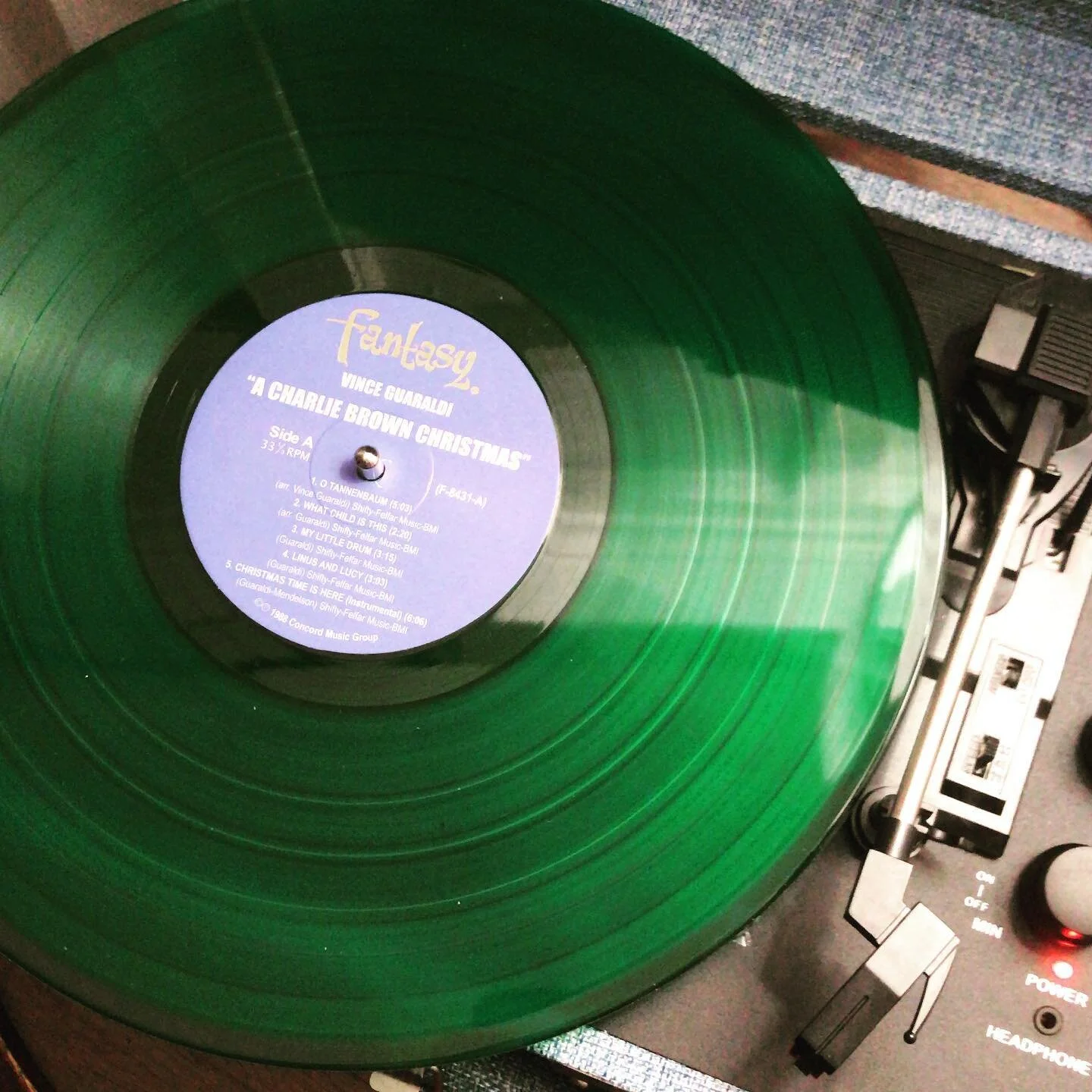 What is up Charlie Brown?! That record is killer!!! And a Merry Christmas to you! #records #christmaschores #vintage #vinyl #charliebrownchristmas #greenwithenvy #soundtrack #merrychristmas