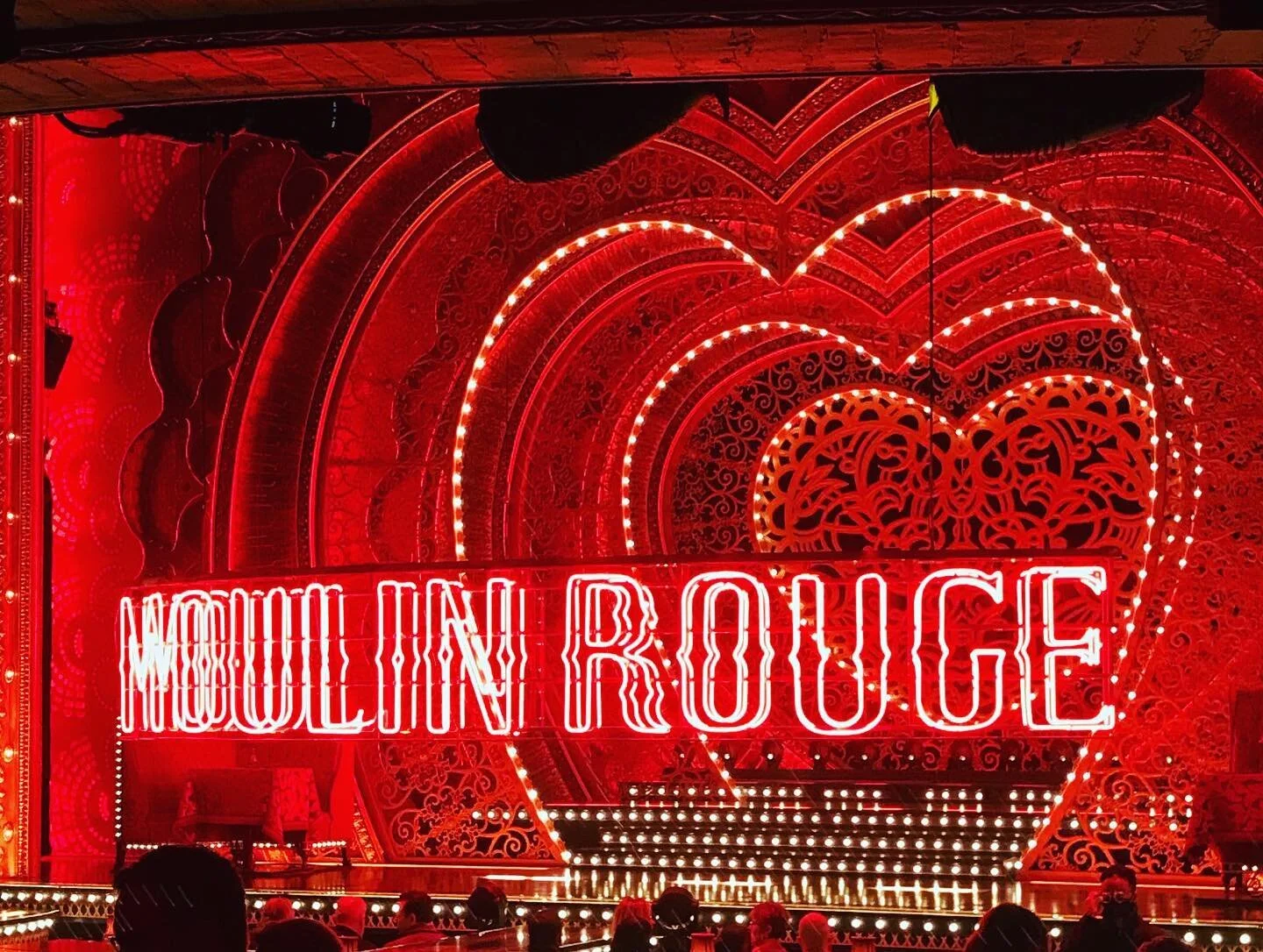 Went to see a show with some of my favorite people in the world @salon_salve @spinyc such a fun 2 hours and 45 min ;) @moulinrougebway now off to have a drink and ride a sailboat! ❤️ #nyc