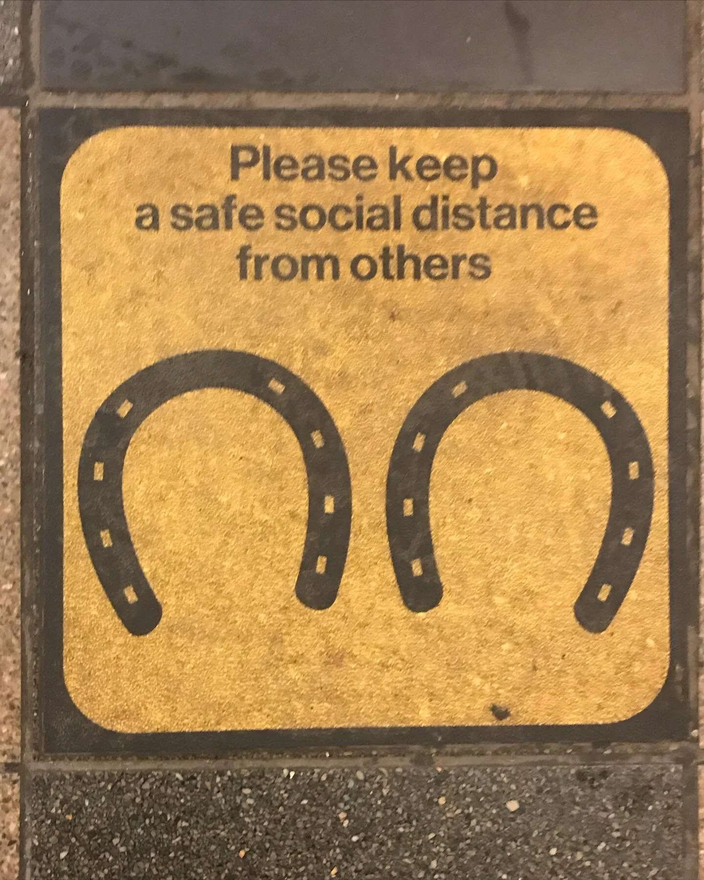 Not sure if these were created by the city or not (I&rsquo;m thinking not because there&rsquo;s no MTA logo) BUT I love them so much, every time I see them they make me smile. The last one is from the city. Keep your distance!!! #subway #nyc #covid #