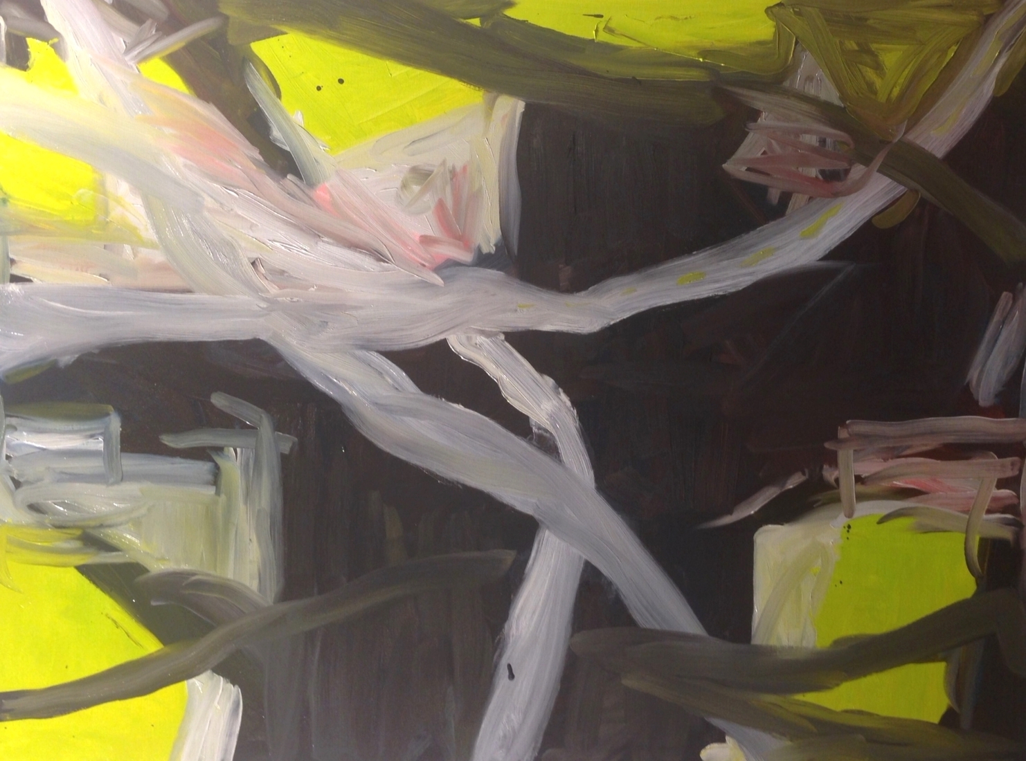 Yellow Smash 36 x 48 inches Oil on linen