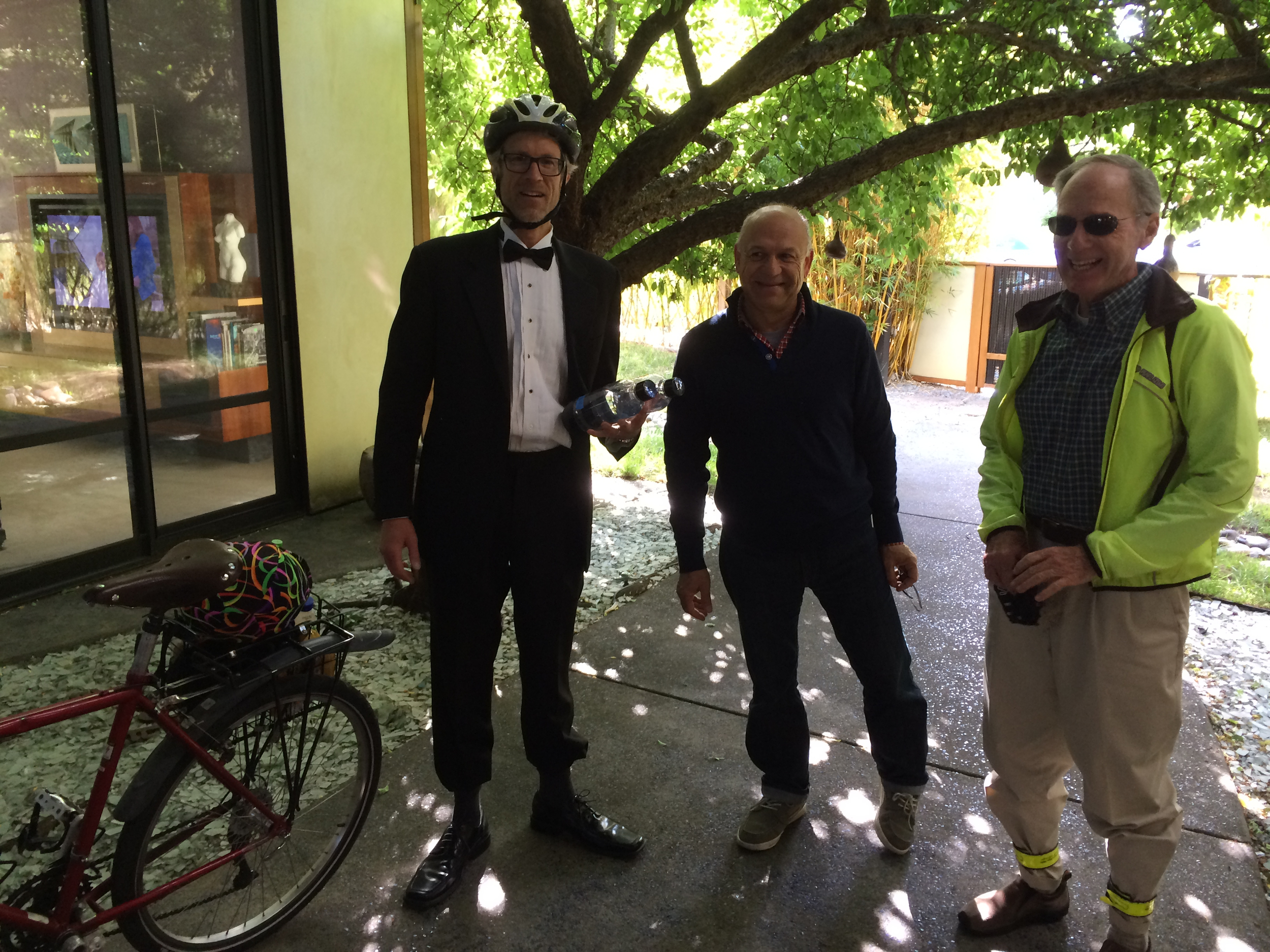 Sven Thesen the Biking MC, and our first two guests: Hamid Saadat and Gary Hedden
