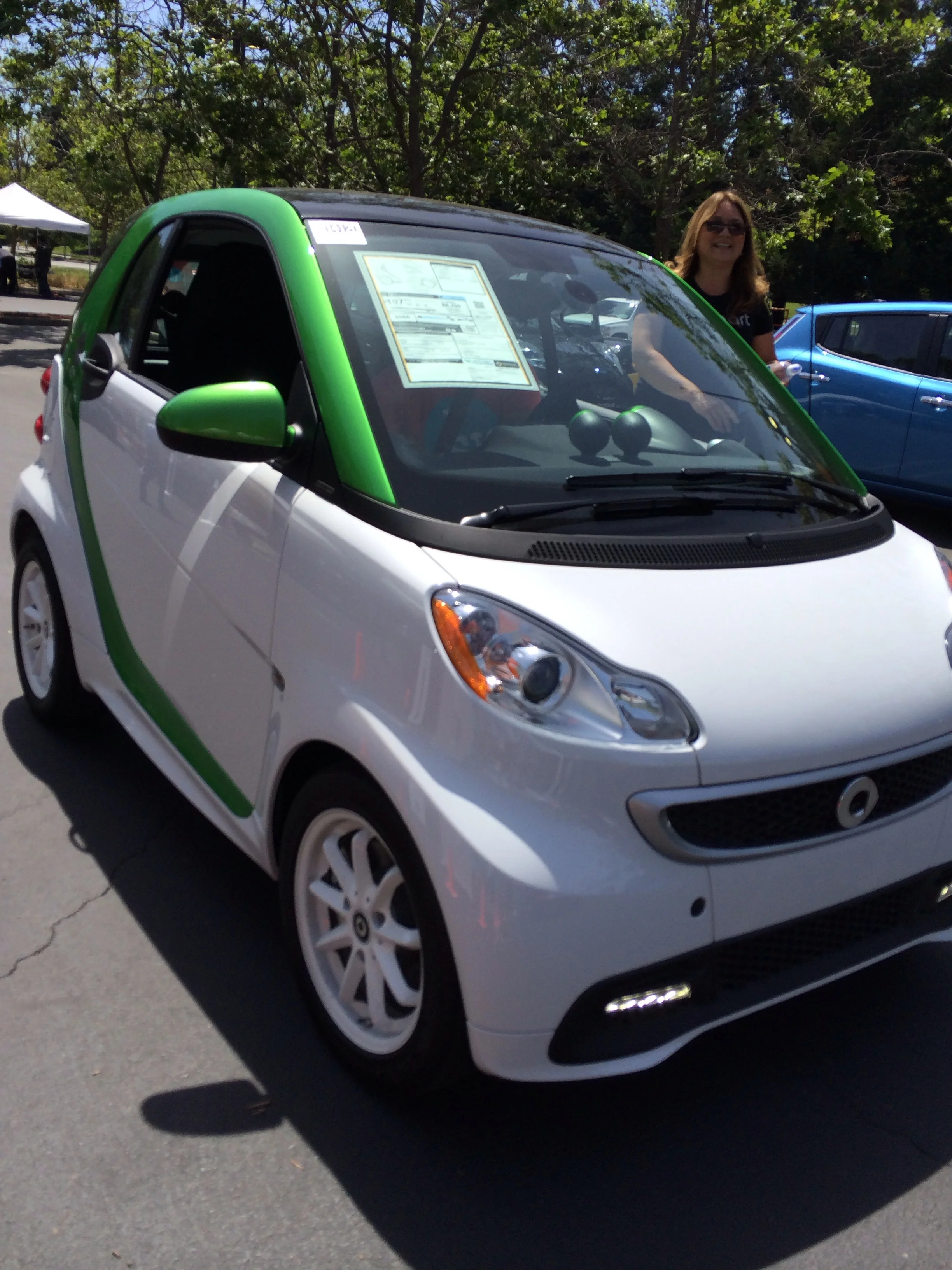 Cute! But not as fun to drive as the Fiat 500e...