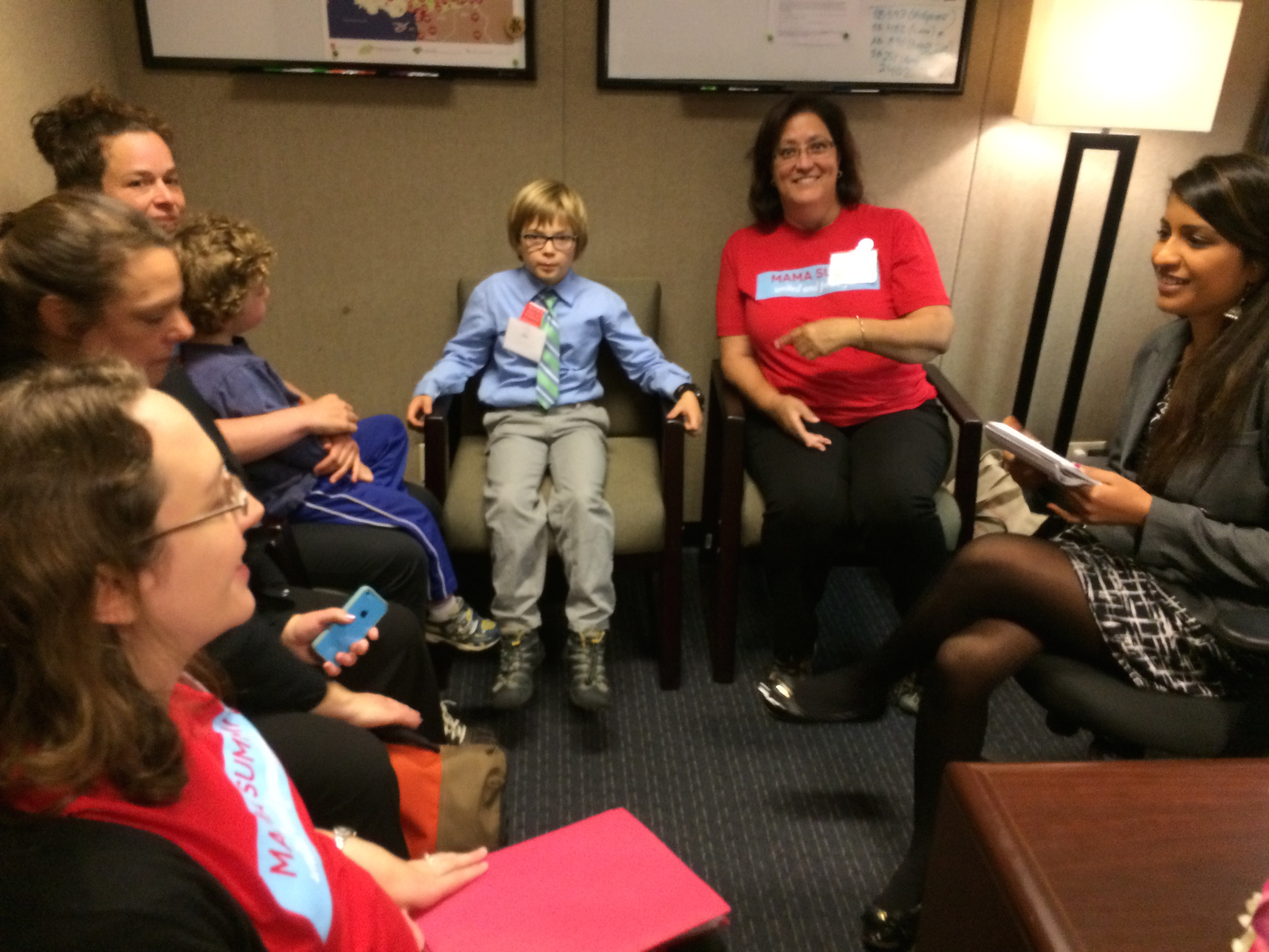 Meeting #2 was a bit more cramped, but we had a great conversation with Nikita Koraddi, staffer for Assemblymember Jimmy Gomez.