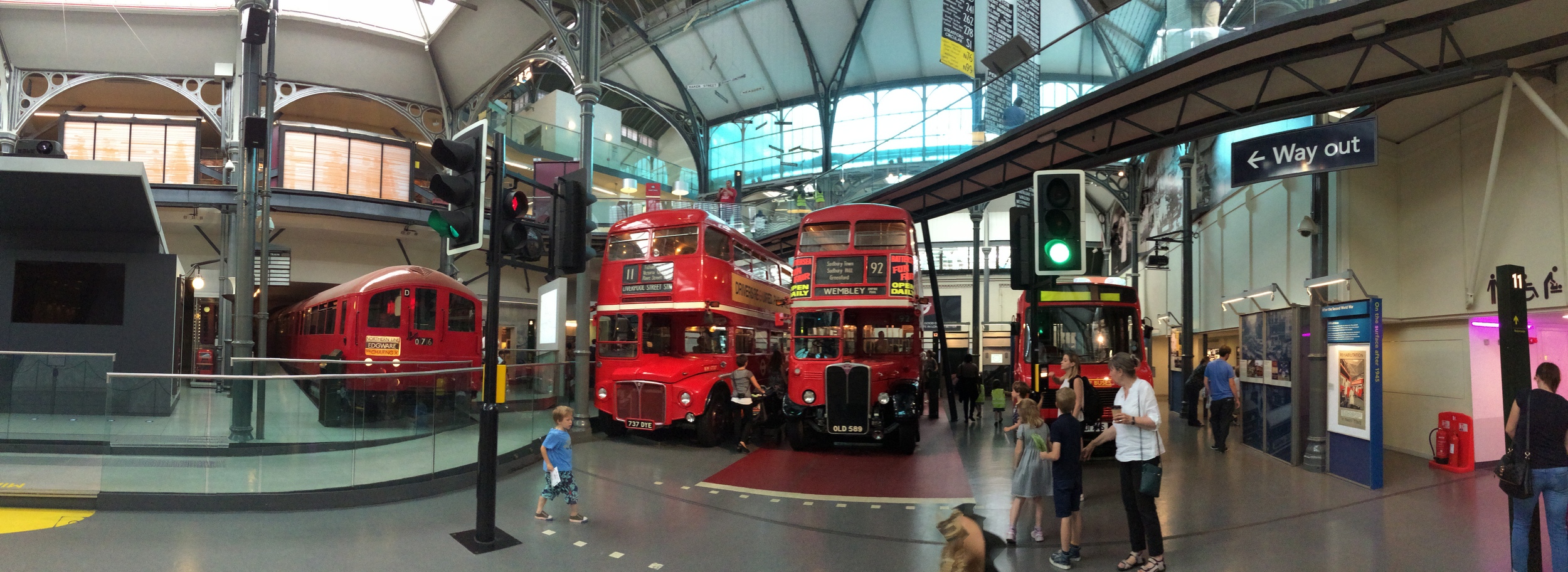 The London Transport Museum - a mecca for transit enthusiasts.