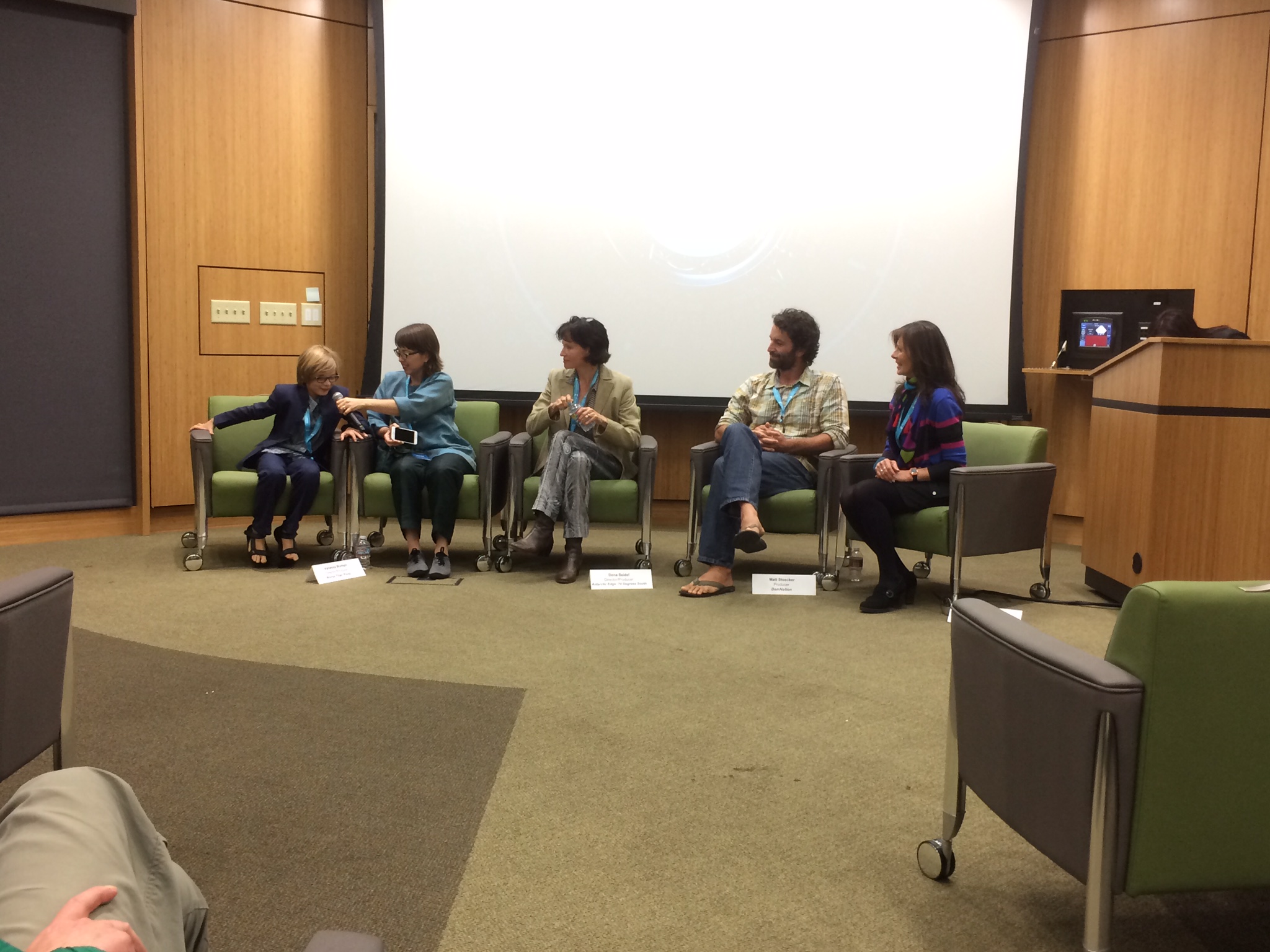 Elliot answers a question from the audience at the 2015 UNAFF.