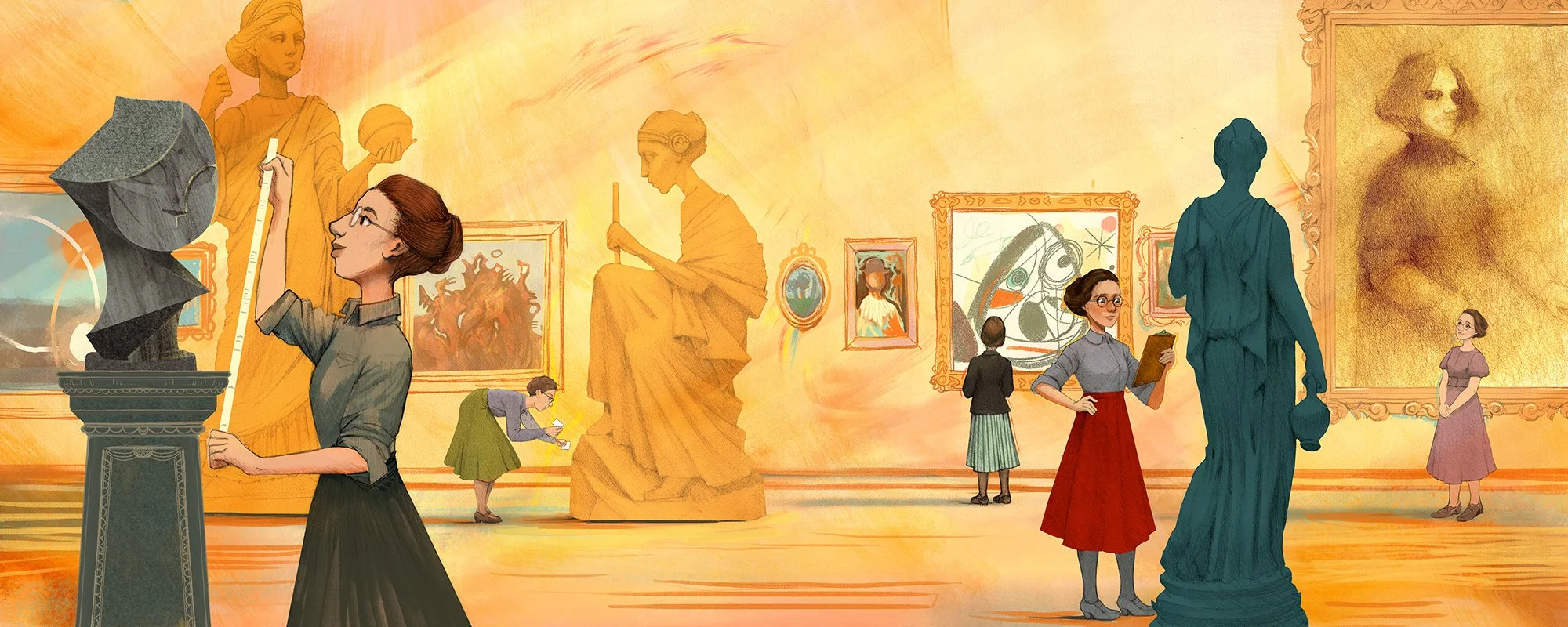 The Spy in the Museum - Interior Art. Rose Valland, Curator