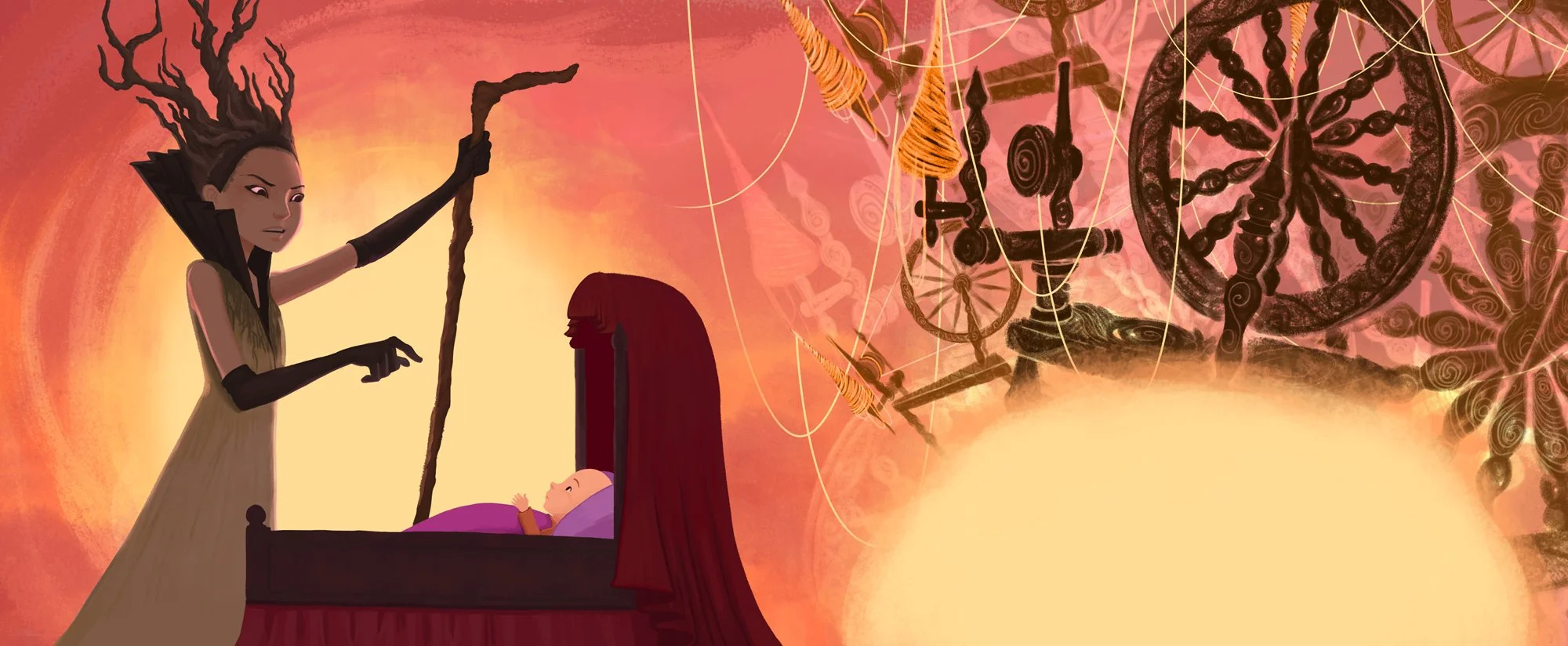 Sleeping Beauty, Interior art