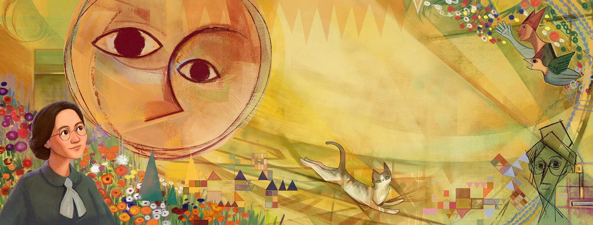 The Spy in the Museum - Interior Art, Modern Art