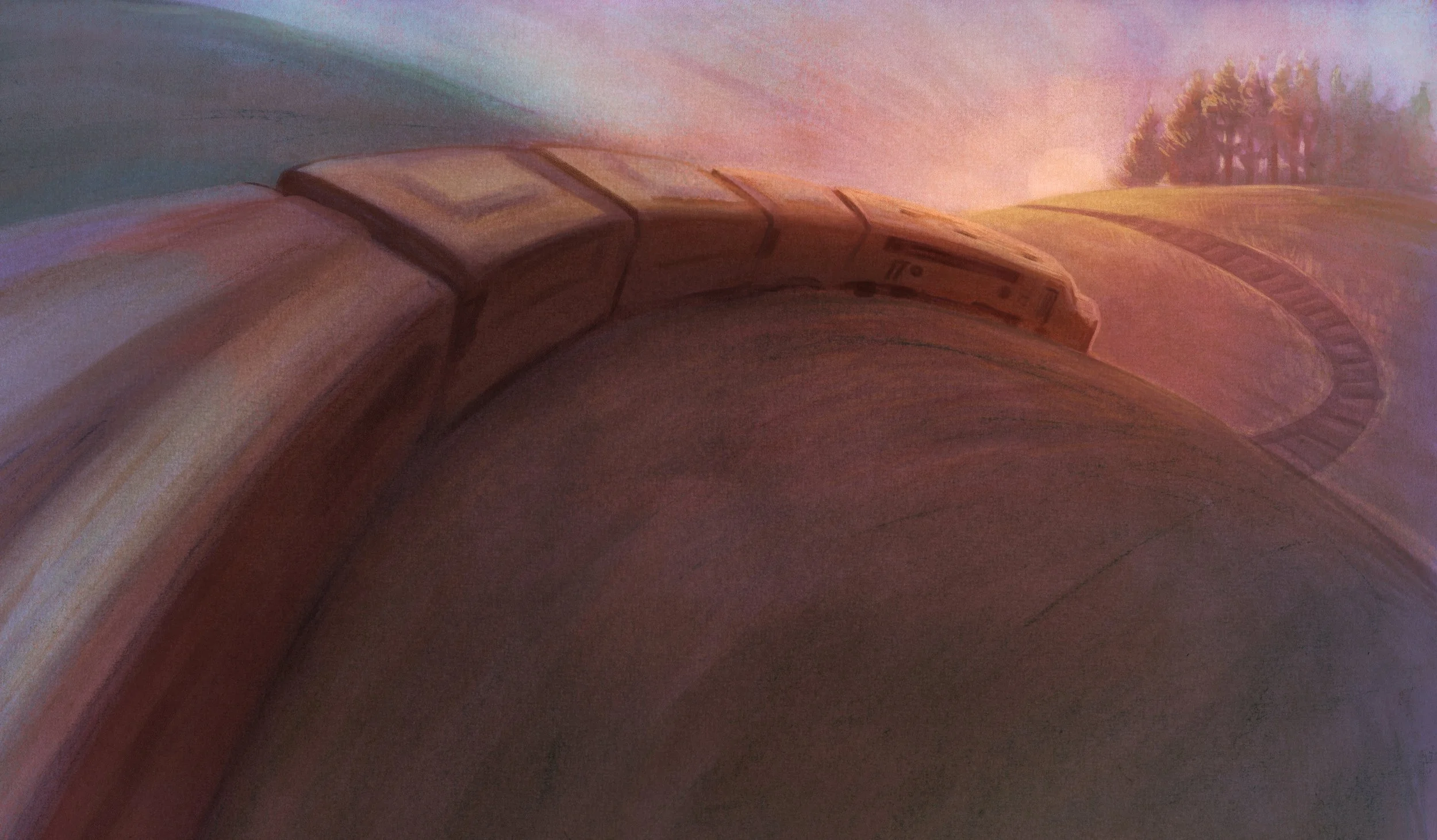 Rollin' on Down the Line, Interior Art