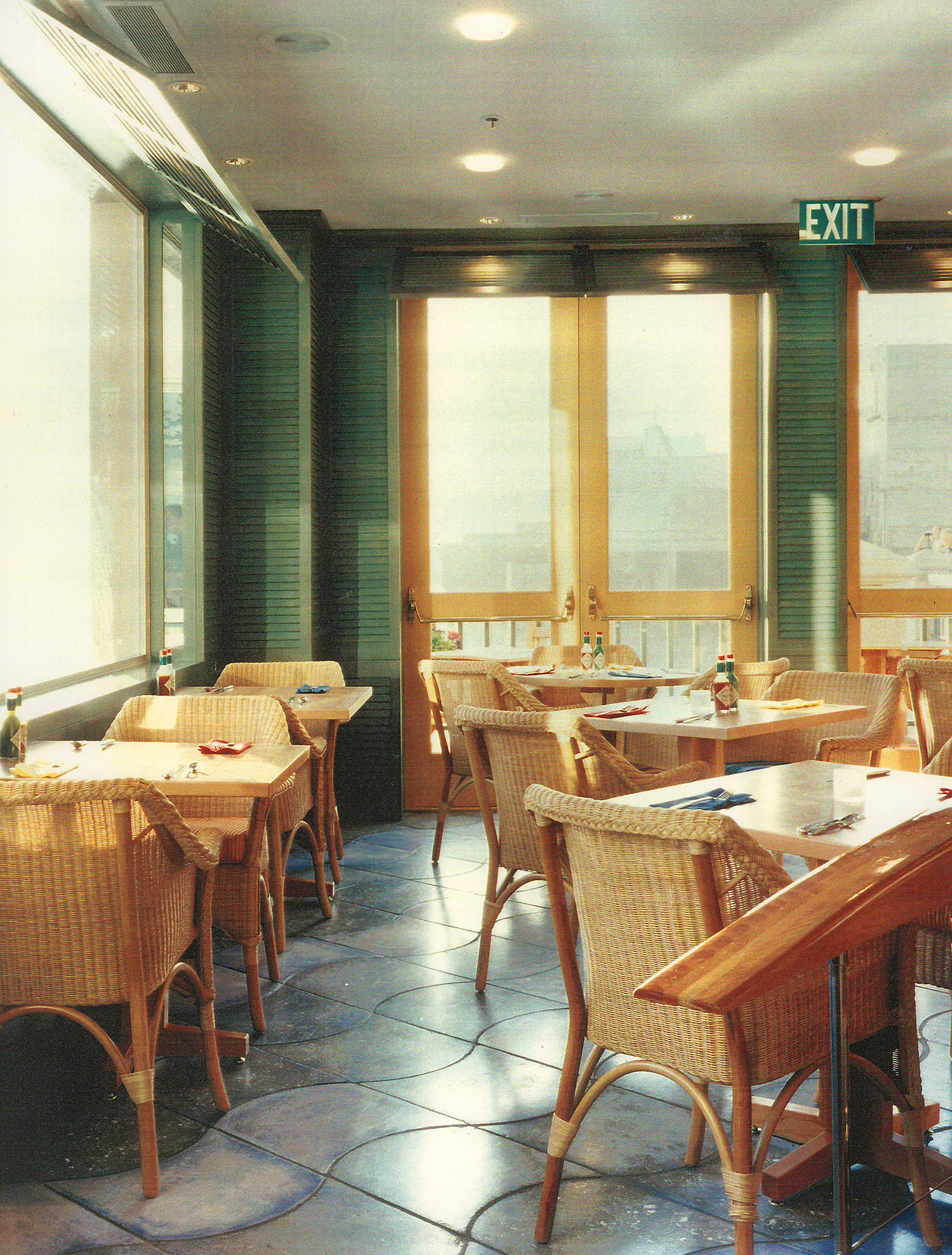 SCHOONERS BAR & BISTRO work completed for former employer Architect: Brayton & Hughes Design Studio Project Designer: Timothy Gemmill Project Type: Bar & Bistro, Monterey Plaza Hotel Year of Completion: 1996