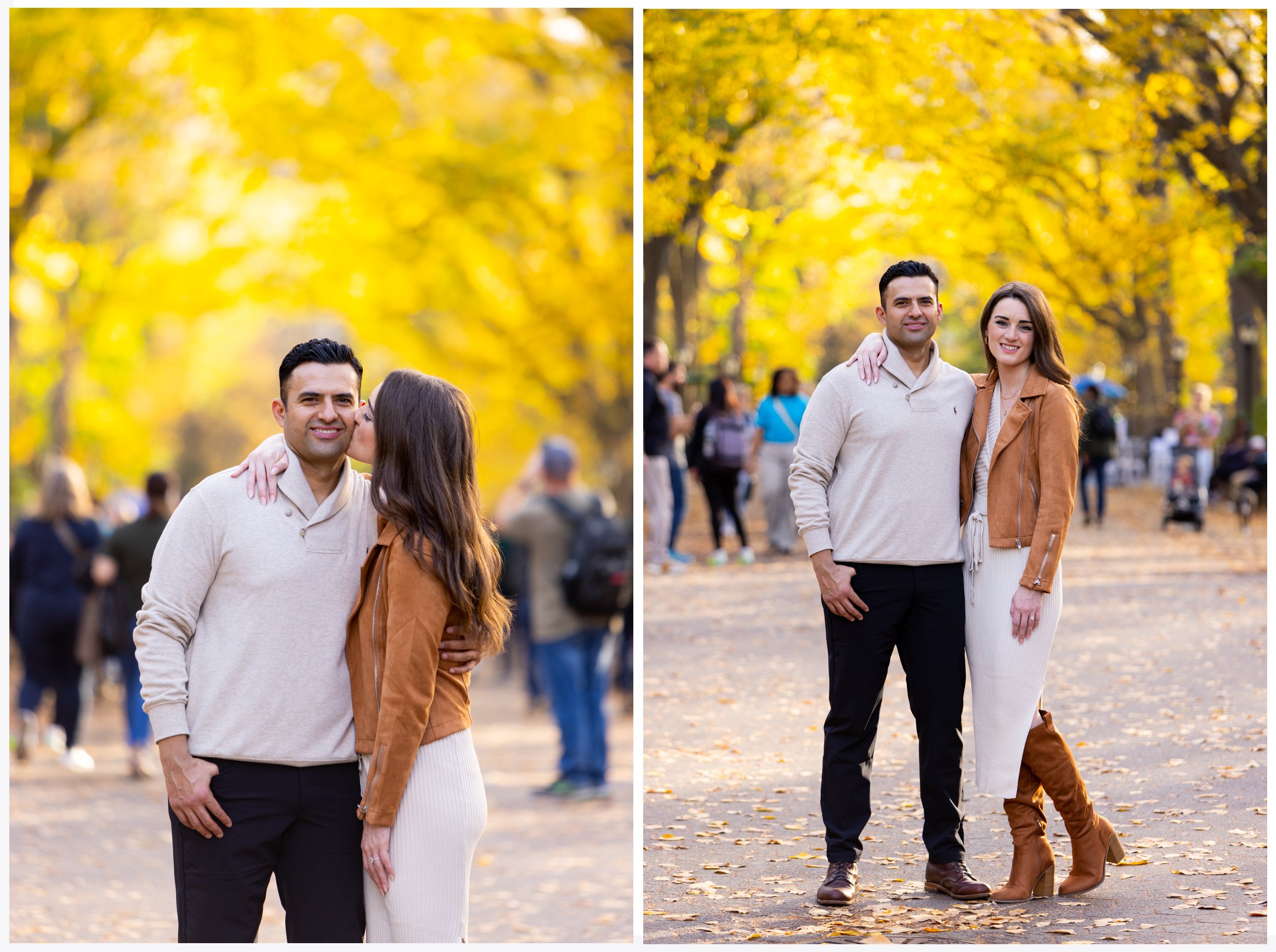 Central Park Jersey City Sunset Fall Engagement Session_0005.jpg