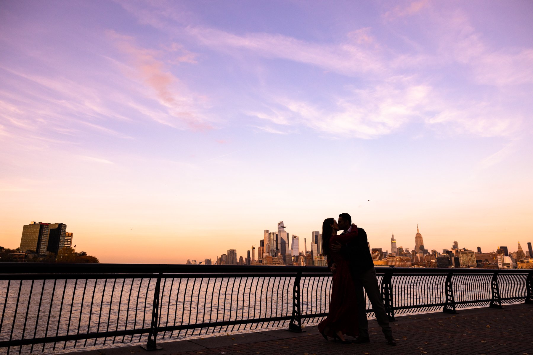 Central Park Jersey City Sunset Fall Engagement Session_0016.jpg