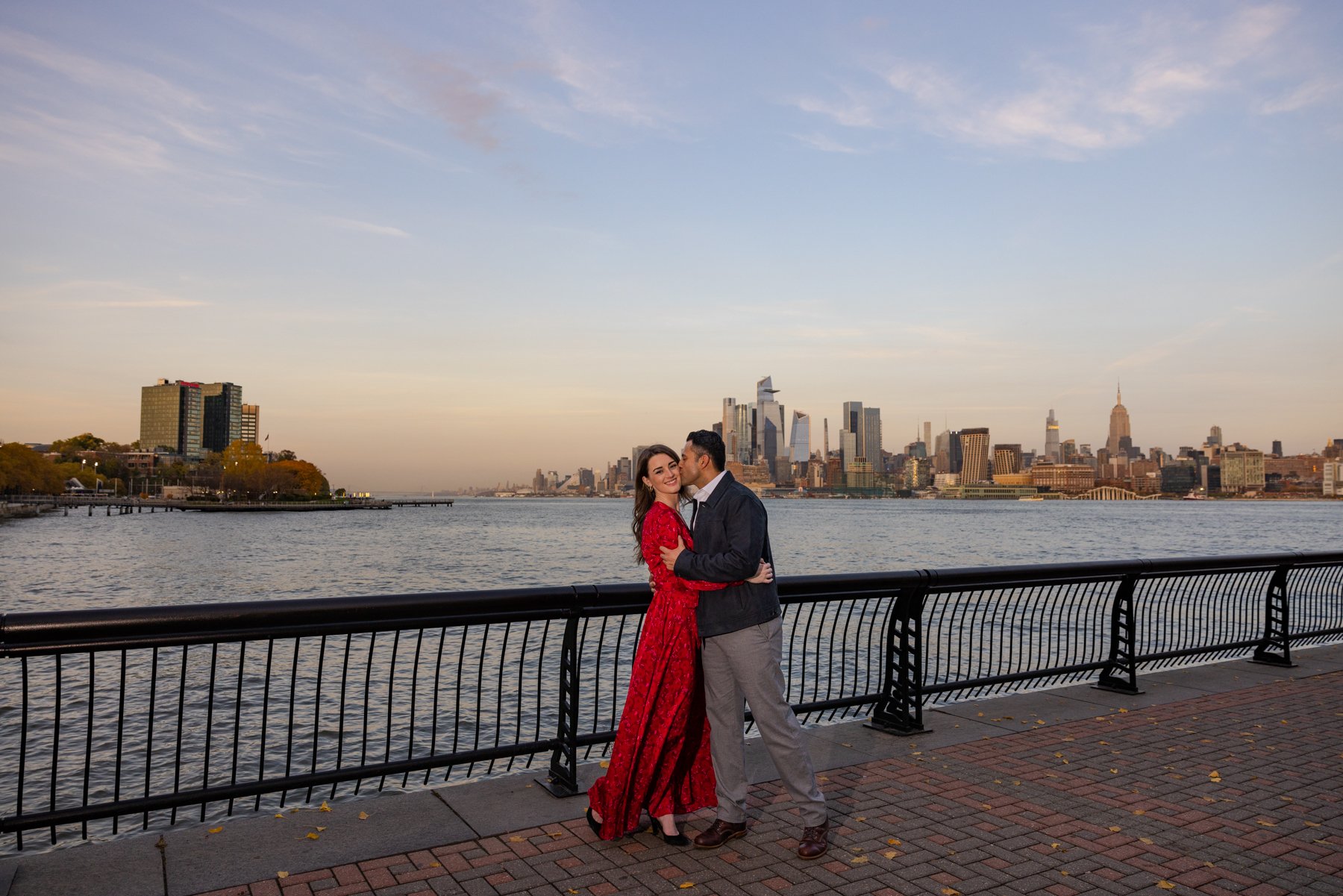 Central Park Jersey City Sunset Fall Engagement Session_0017.jpg