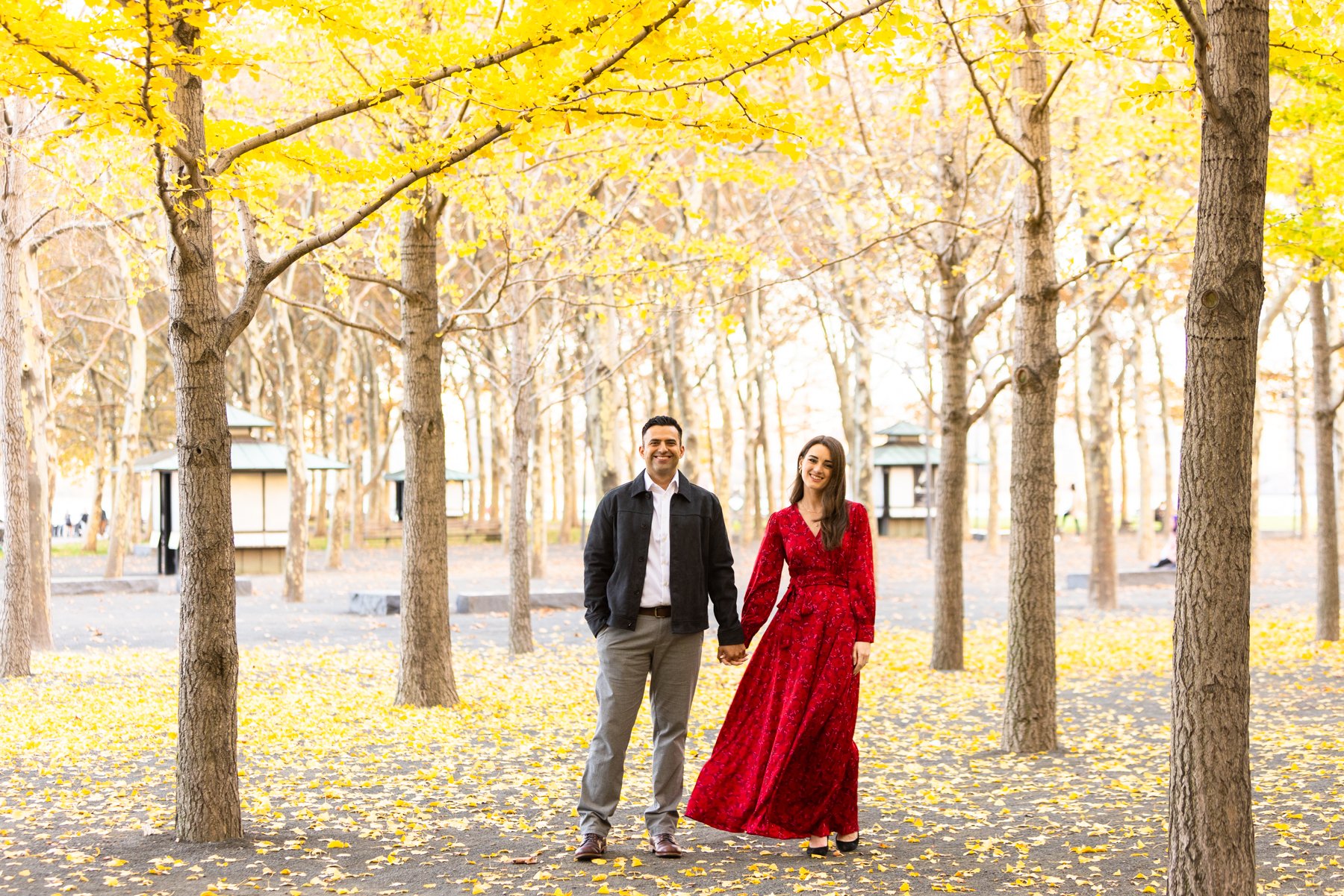 Central Park Jersey City Sunset Fall Engagement Session_0018.jpg
