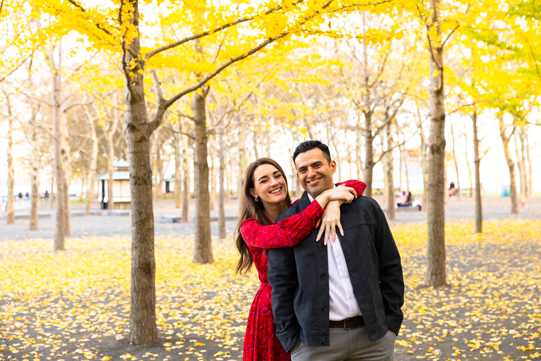 Central Park Jersey City Sunset Fall Engagement Session_0019.jpg