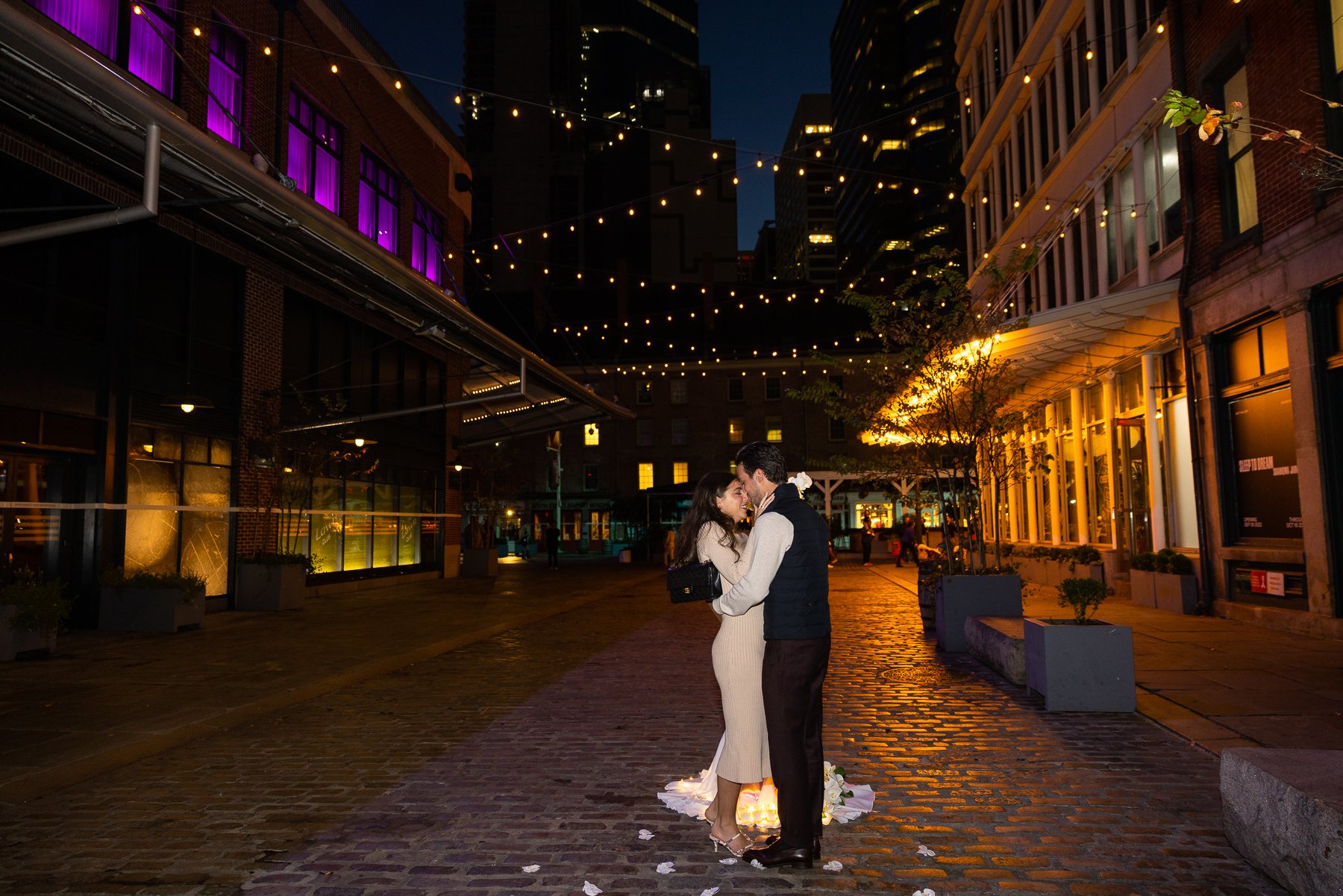 Fullton Street Nighttime NYC Proposal Photographer_0004.jpg