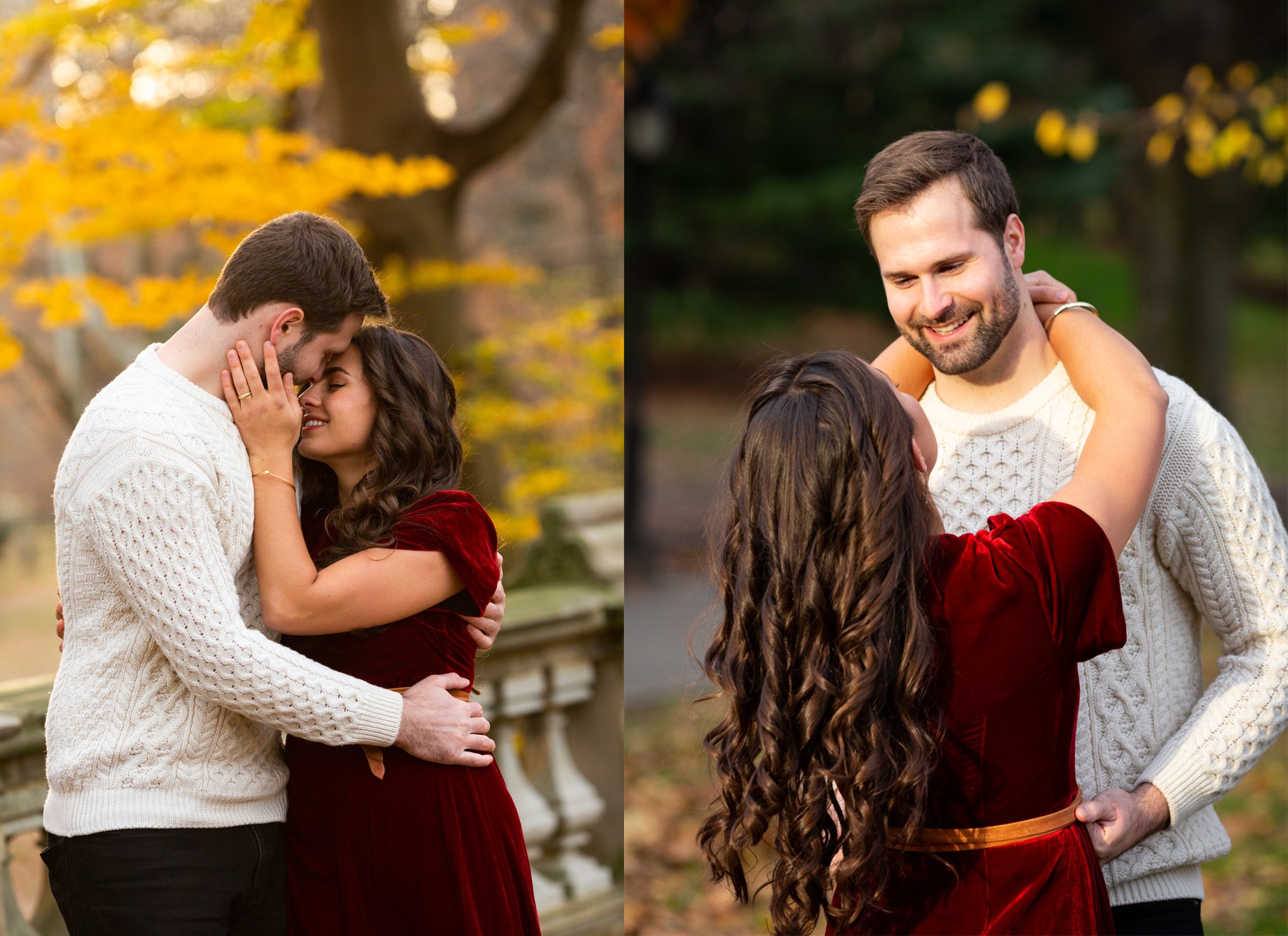 Central Park Fall Foliage Engagement Session NYC Photographer_0004.jpg