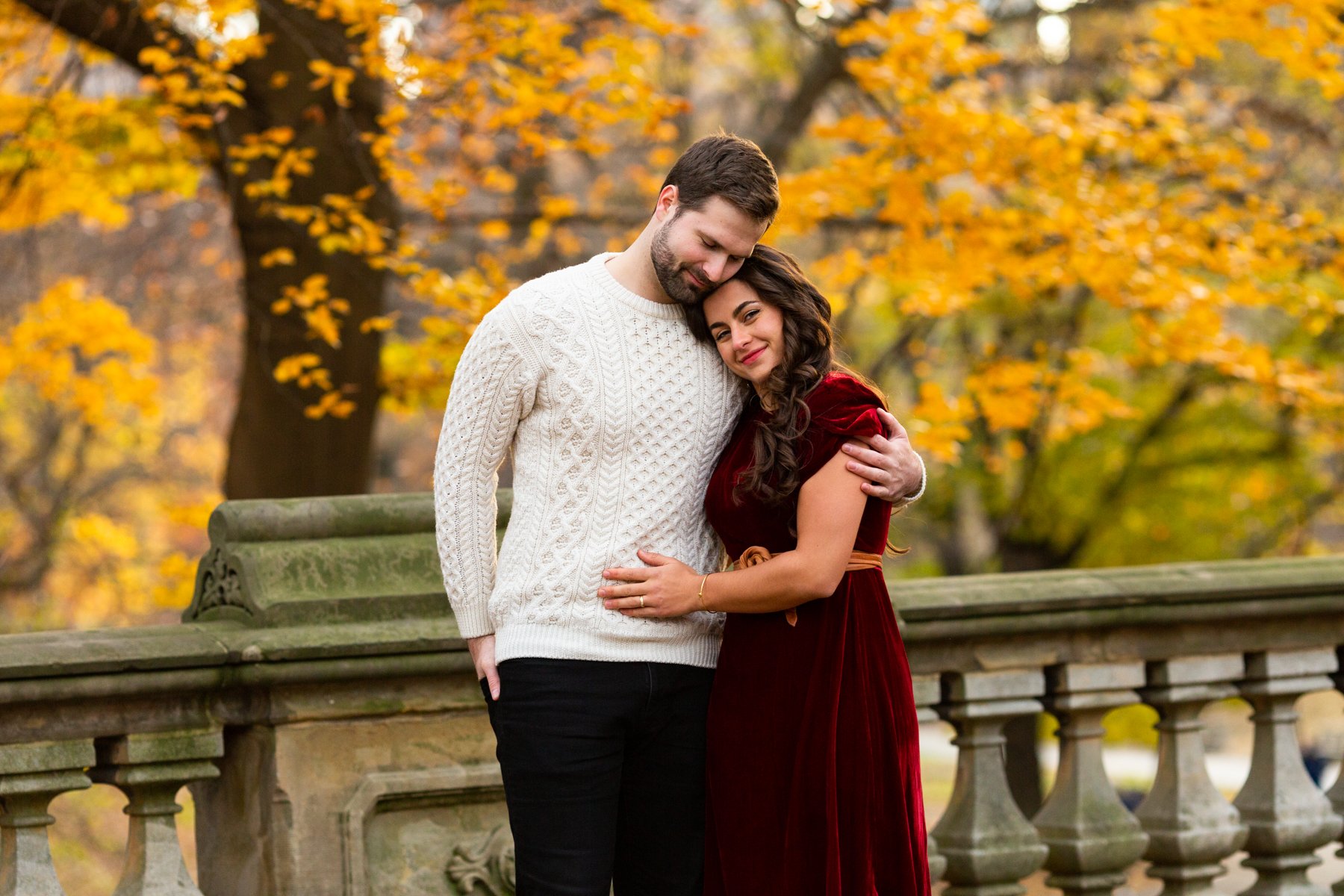 Central Park Fall Foliage Engagement Session NYC Photographer_0006.jpg