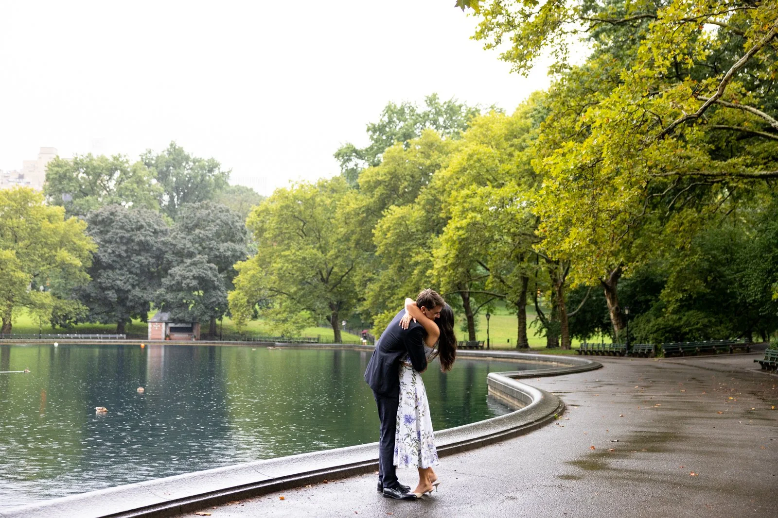 Central Park Model Boat Pond Rainy Day Proposal Photographer _0055.jpg