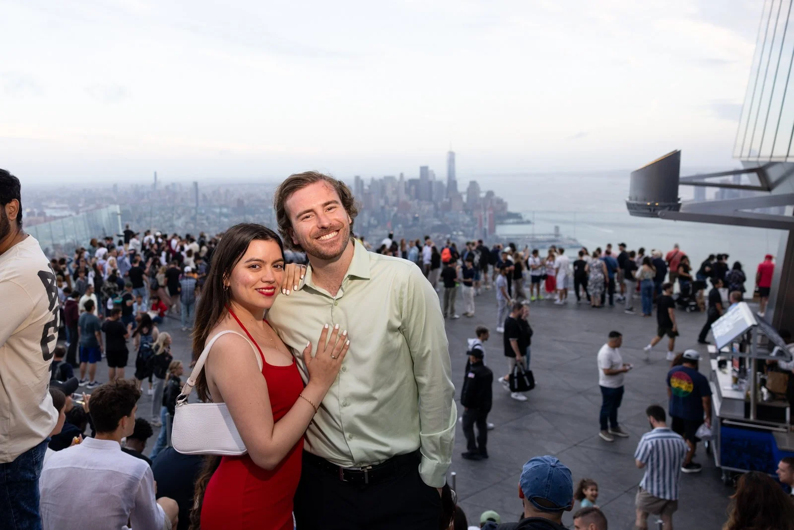 NYC Proposal Photographer The Edge at Hudson Yards Sunset _ 0096.jpg