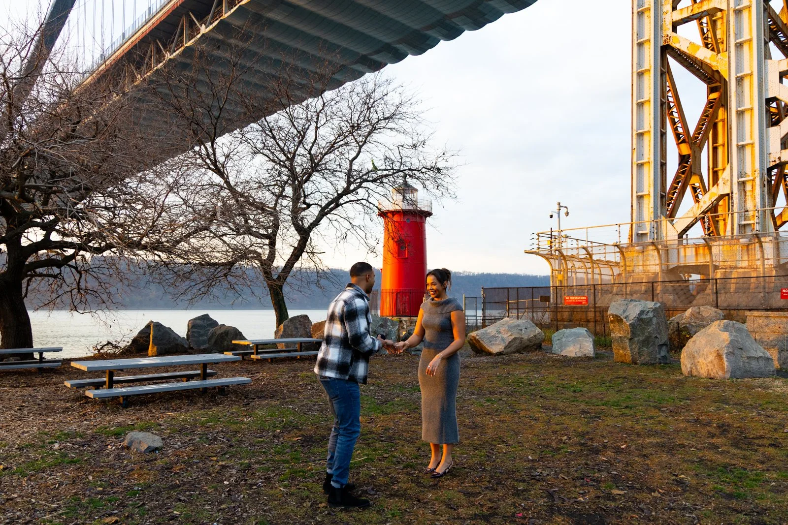 Little Red Lighthouse _  NYC Proposal Photographer  _ 011.jpg