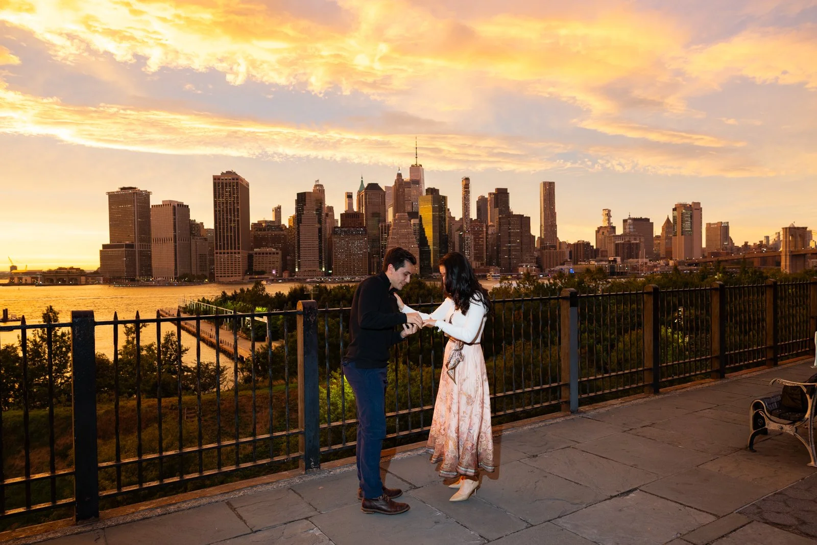 Brooklyn Heights Promenade Fall Proposal Photographer NYC _ 005.jpg