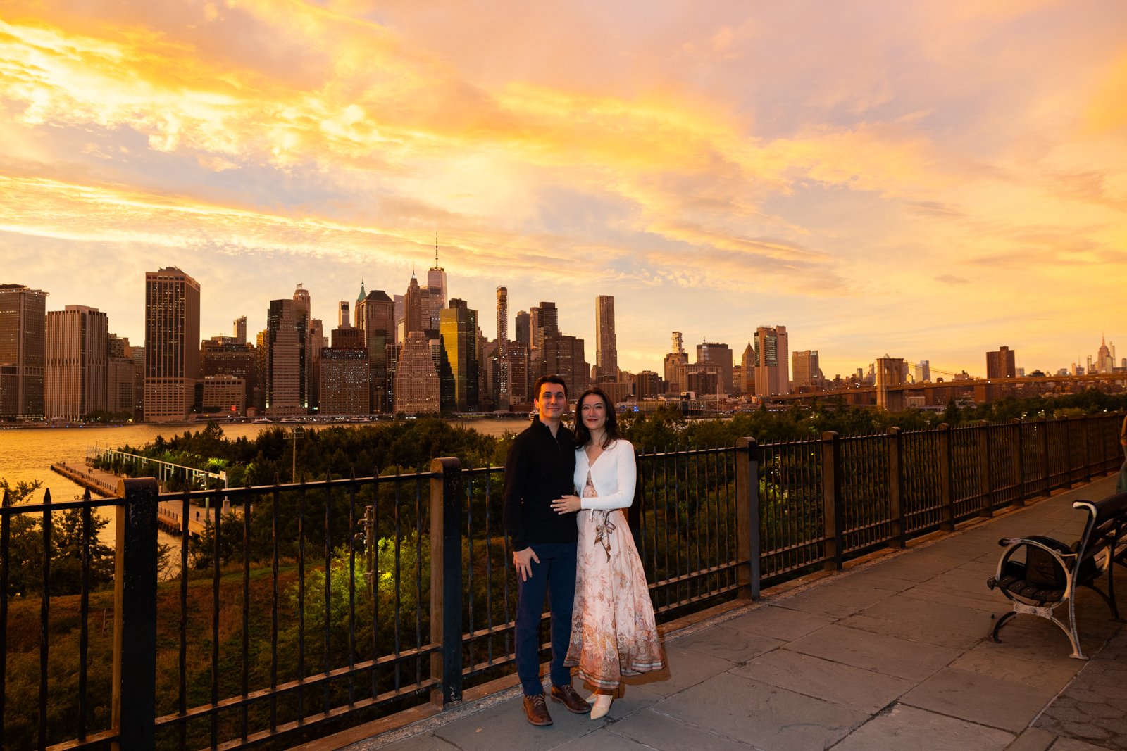 Brooklyn Heights Promenade Fall Proposal Photographer NYC _ 007.jpg