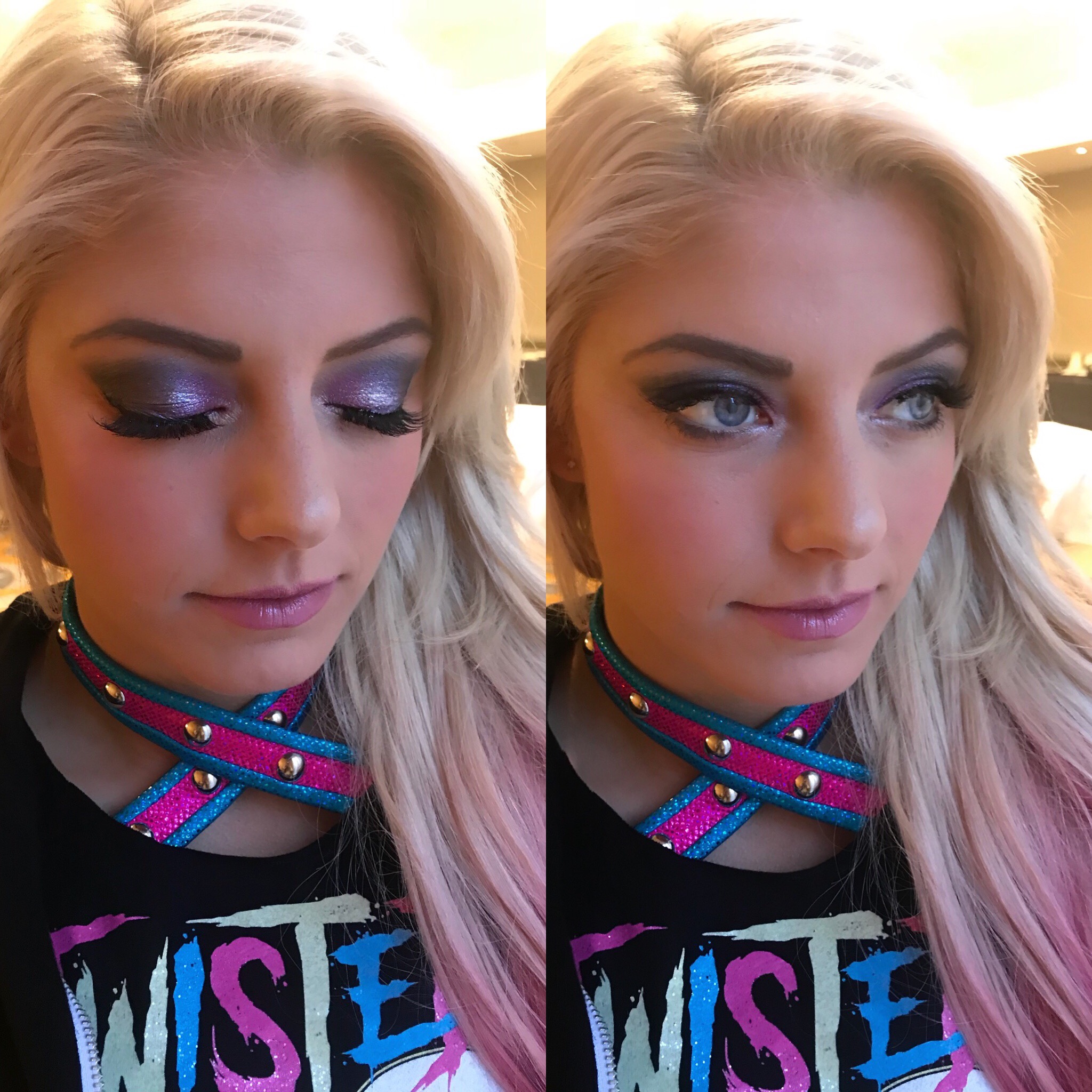 Hair and Makeup on WWE Alexa Bliss